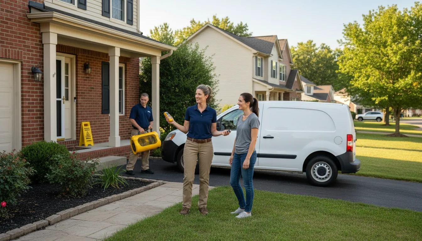 Residential water damage restoration in Shawboro, NC
